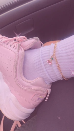 PINK CHERRY ANKLET